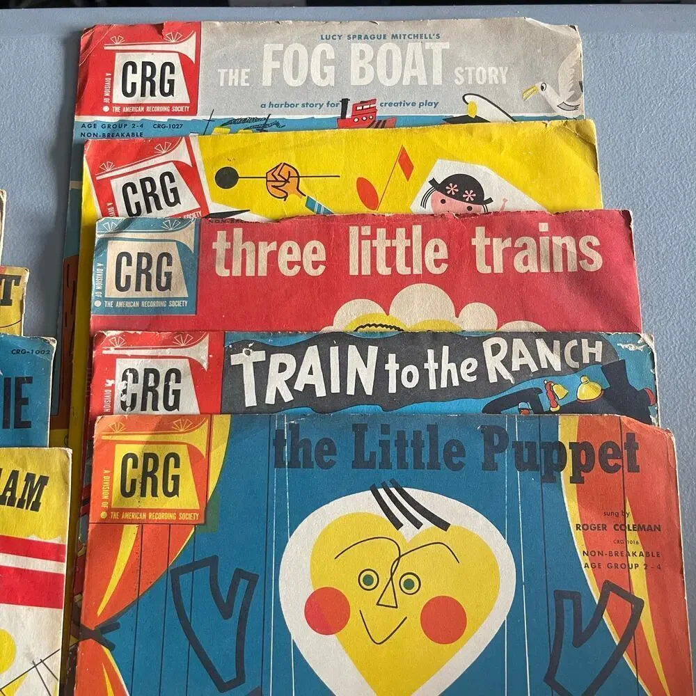 Children's Record Guild Vintage 12 Kids Record Albums Little Pedro , Fog Boat